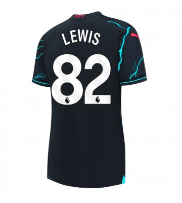 Manchester City Rico Lewis #82 Tercera Equipación Mujer 2023-24 Manga Corta